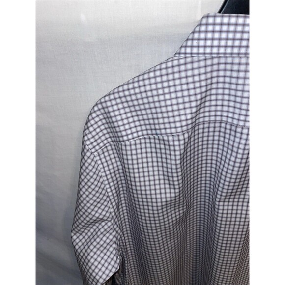 Egara Men’s Dress Shirt Size Large Red Blue Striped Business Formal Wedding City - Picture 11 of 12